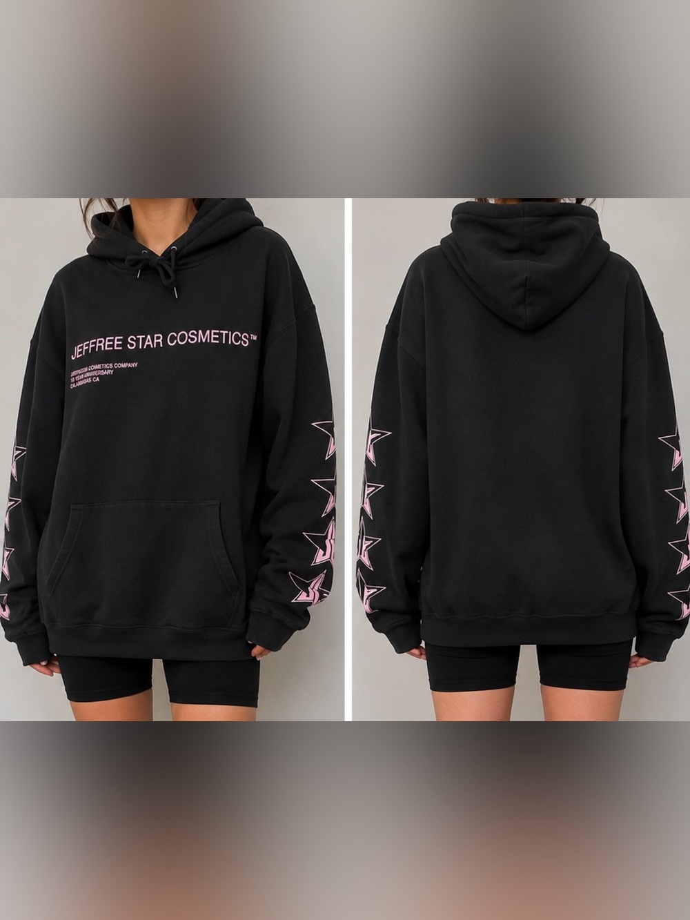 Jefferey Star Sweatshirt Hoodie Black Premium 5 year anniversary size L